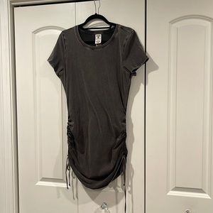 Acid wash T-shirt dress
